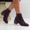 Дамски боти на ток-1110-6674 Dark Purple