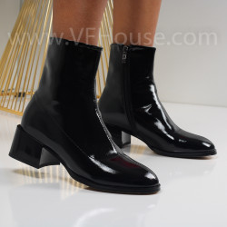 Дамски боти на ток-1110-2807660 Black