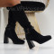 Дамски ботуши-1110-53334429 Black