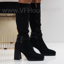 Дамски ботуши-1110-53334429 Black