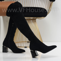 Дамски чизми-1110-59274455 Black