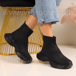 Дамски маратонки-1402-1040 Black