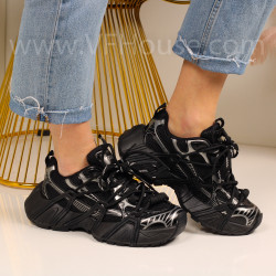 Дамски маратонки-1402-1014 Black