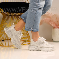 Дамски маратонки-1402-1015 White