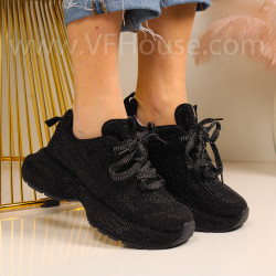 Дамски маратонки-1402-1015 Black
