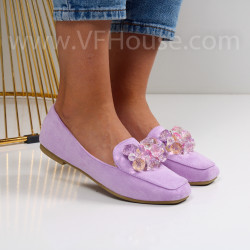 Дамски мокасини-0106278 Purple