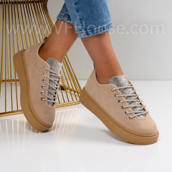 Дамски ежедневни обувки - 2023-1406375 Khaki
