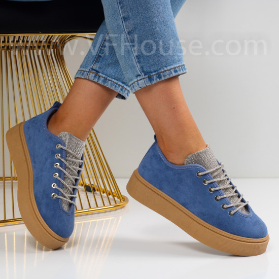 Дамски ежедневни обувки - 2023-1406375 Blue