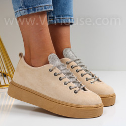Дамски ежедневни обувки - 2023-1406375 Beige
