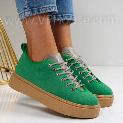 Дамски ежедневни обувки - 2023-1406375 Green