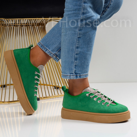 Дамски ежедневни обувки - 2023-1406375 Green