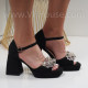 Дамски сандали на ток -300682 Black