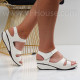 Дамски сандали на платформа-300623309 White