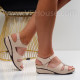Дамски сандали на платформа-300623309 Beige