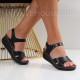 Дамски сандали на платформа -300623366 Black