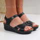Дамски сандали на платформа -300623366 Black
