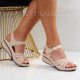 Дамски сандали на платформа -300623366 Beige