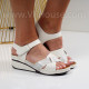 Дамски сандали на платформа-300623310 White