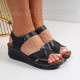 Дамски сандали на платформа -300623310 Black