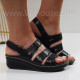Дамски сандали на платформа -300623302 Black