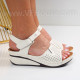 Дамски сандали на платформа-300623367 White