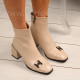 Дамски боти -141025-6524A3519 Beige
