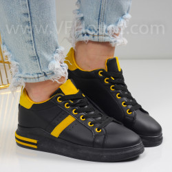 ДАМСКИ КЕЦОВЕ - 0301-3081901 BLACK/YELLOW