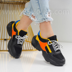 ДАМСКИ МАРАТОНКИ - 0102-0012001 BLACK/ORANGE