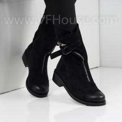 ДАМСКИ БОТИ НА ТОК - 2021-101323216 BLACK