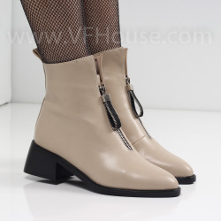ДАМСКИ БОТИ НА ТОК - 2021-1024167580 BEIGE