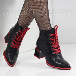 ДАМСКИ БОТИ НА ТОК - 2021-102272344 BLACK PU