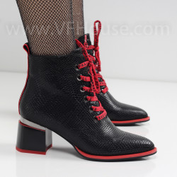 ДАМСКИ БОТИ НА ТОК - 2021-102272344 BLACK PU