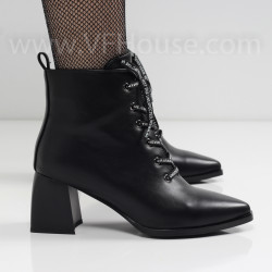 ДАМСКИ БОТИ НА ТОК - 2021-1020491542 BLACK PU