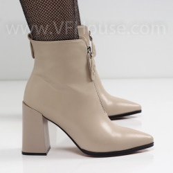 ДАМСКИ БОТИ НА ТОК - 2021-1020456586 - BEIGE