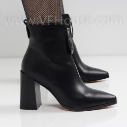 ДАМСКИ БОТИ НА ТОК - 2021-1020456586 - BLACK PU