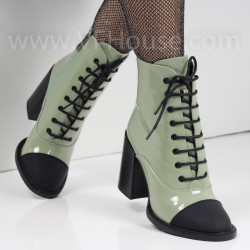 ДАМСКИ БОТИ НА ТОК - 2021-102120713 GREEN