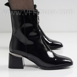 ДАМСКИ БОТИ НА ТОК - 2021-102142352 BLACK