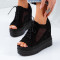 ДАМСКИ САНДАЛИ НА ПЛАТФОРМА - 2303-7213005 BLACK