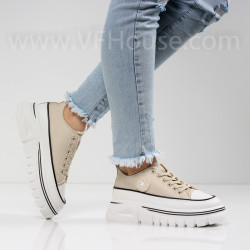 ДАМСКИ КЕЦОВЕ НА ПЛАТФОРМА - 0903-65241212305 BEIGE