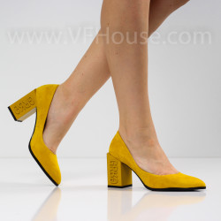 ДАМСКИ ОБУВКИ НА ТОК - 1403-791213201 YELLOW