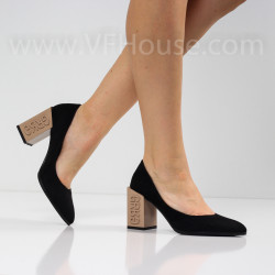 ДАМСКИ ОБУВКИ НА ТОК - 1403-791213201 BLACK/BEIGE