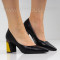 ДАМСКИ ОБУВКИ НА ТОК - 1403-619213202 BLACK-PU