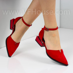 ДАМСКИ ОБУВКИ НА ТОК - 1403-5026213108 RED