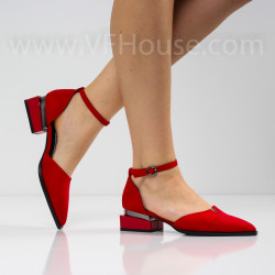 ДАМСКИ ОБУВКИ НА ТОК - 1403-5026213108 RED