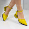 ДАМСКИ ОБУВКИ НА ТОК - 1403-5026213108 YELLOW-PU