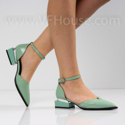 ДАМСКИ ОБУВКИ НА ТОК - 1403-5026213108 LT.GREEN-PU