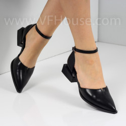 ДАМСКИ ОБУВКИ НА ТОК - 1403-5026213108 BLACK-PU