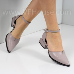ДАМСКИ ОБУВКИ НА ТОК - 1403-5026213108 GREY-PU