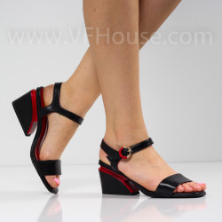 ДАМСКИ САНДАЛИ НА ТОК - 1403-894213313 BLACK