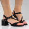 ДАМСКИ САНДАЛИ НА ТОК - 1403-113213116 BLACK
